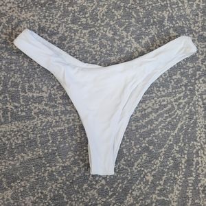 Small White Cheeky Bikini Bottoms